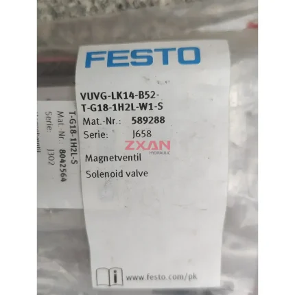 Festo VUVG-LK14-B52-T-G18-1H2L-W1-S Solenoid Valve