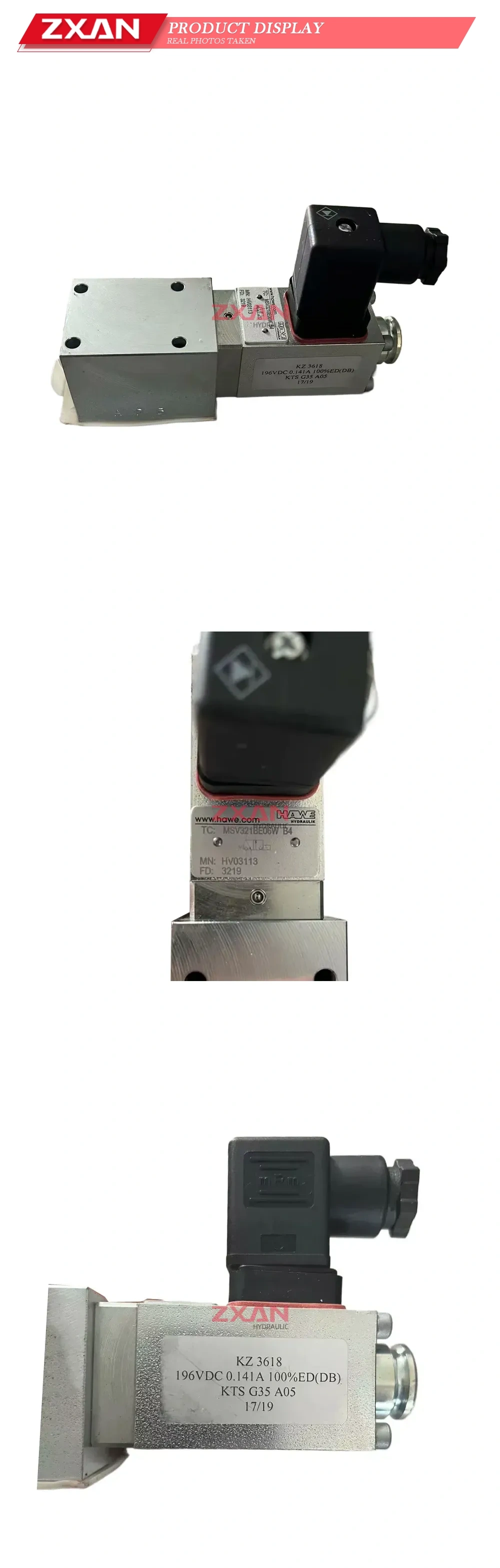 HAWE MSV321BE06W B4 Solenoid Valve Description