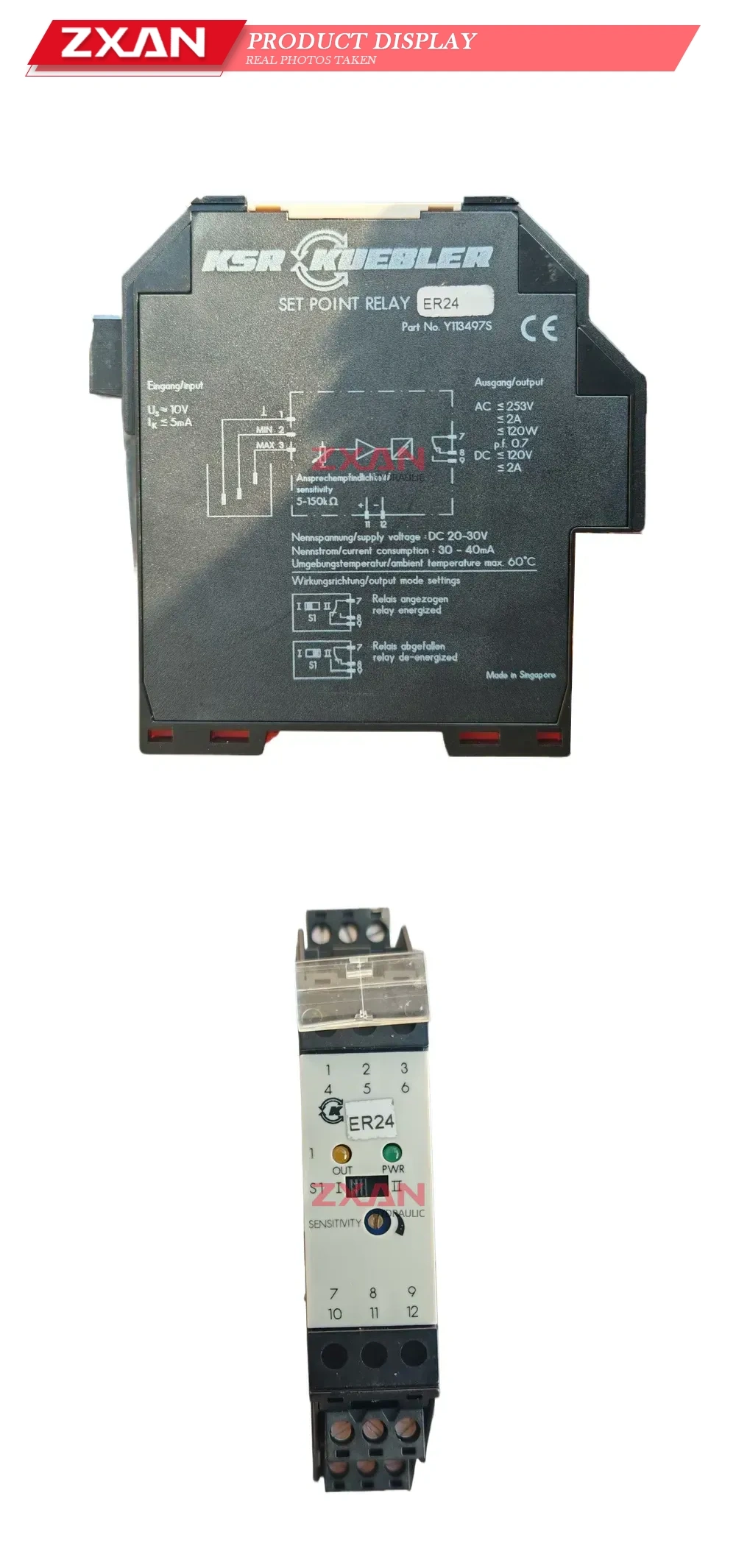 KSR KUEBLER ER24 Set Point Relay Description