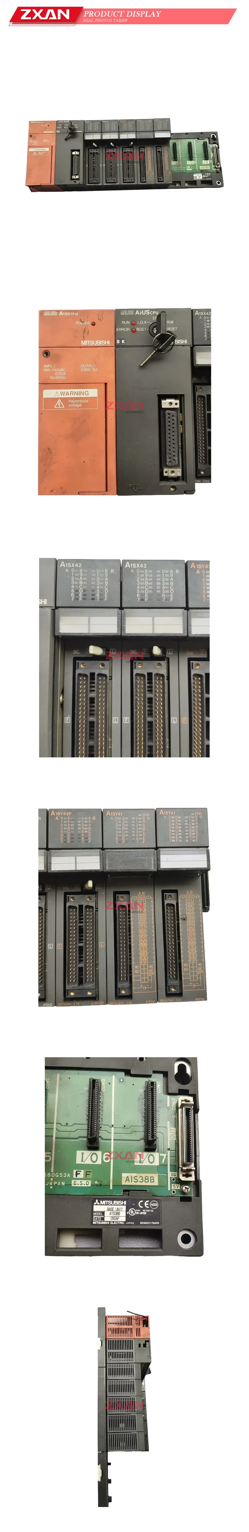 Mitsubishi A2USCPU PLC System / Programmable Logic Controller Module Assembly Description