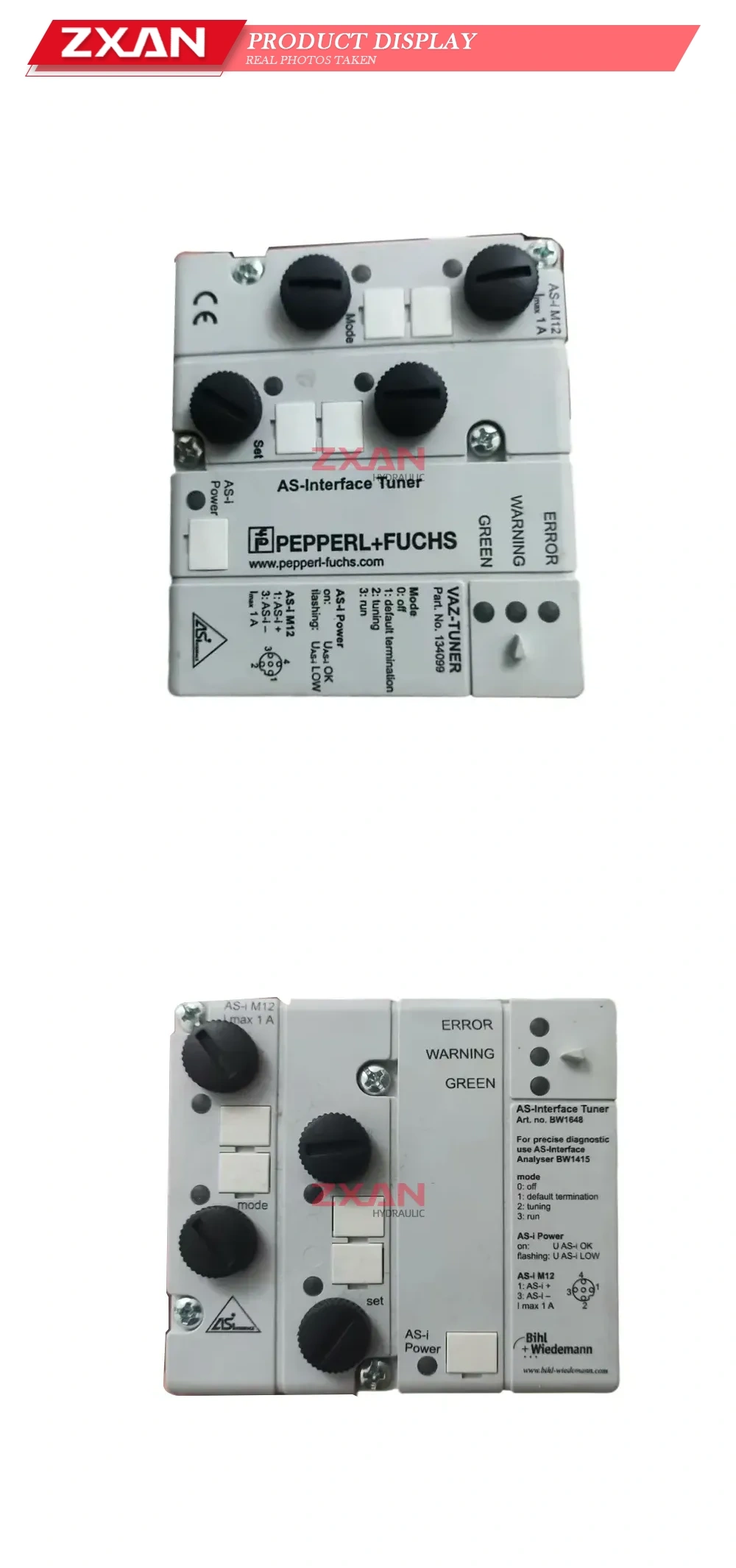 Pepperl+Fuchs / Bihl+Wiedemann 134099 / BW1648 AS-Interface Tuner Description