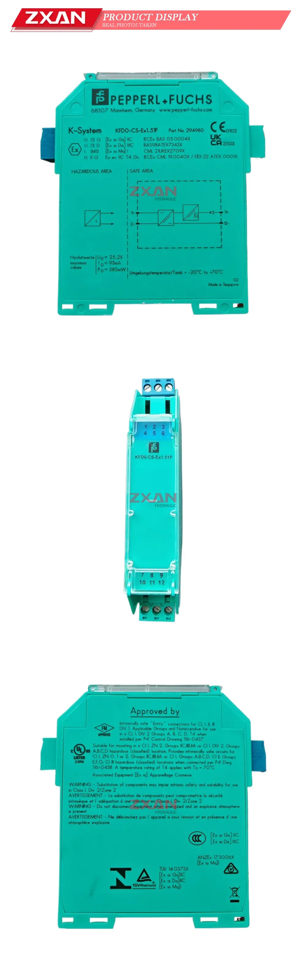 Pepperl+Fuchs KFD0-CS-Ex1.51P Intrinsic Safety Barrier / Isolating Amplifier Description
