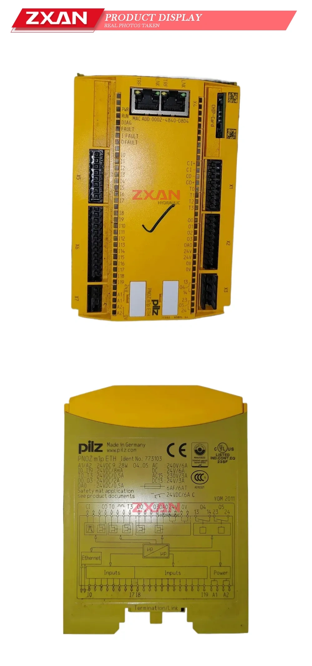 Pilz PNOZ m1p ETH (Ident No.: 773103) Safety Controller Module Description