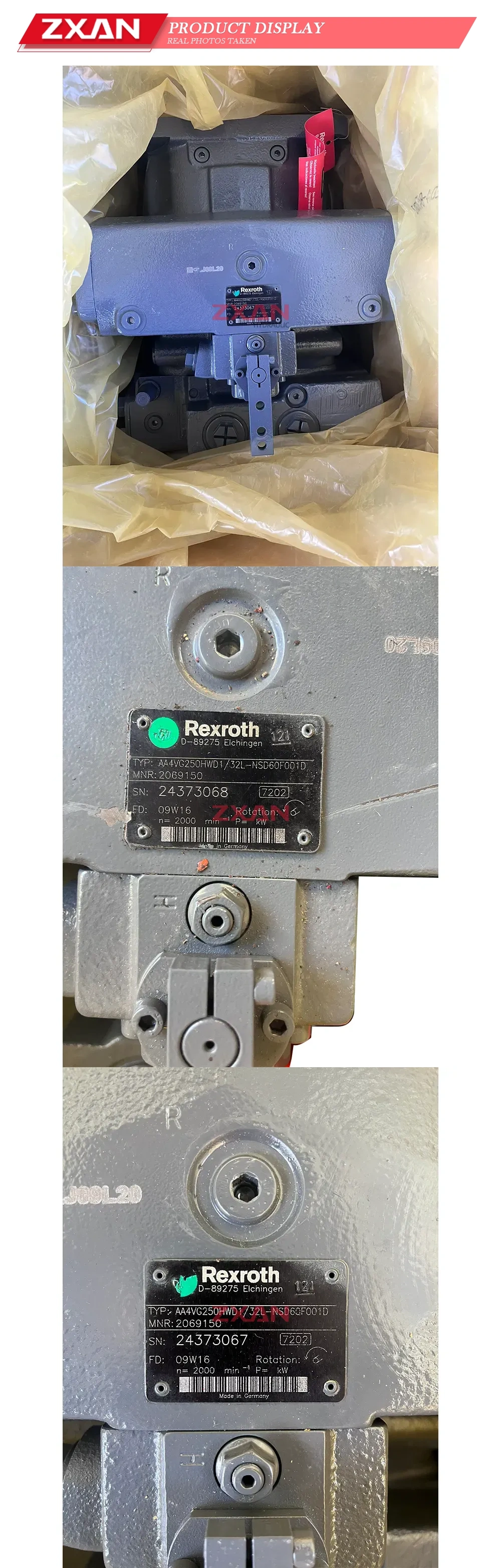 Rexroth AA4VG250HWD1/32L-NSD60F001D Axial Piston Variable Pump Description