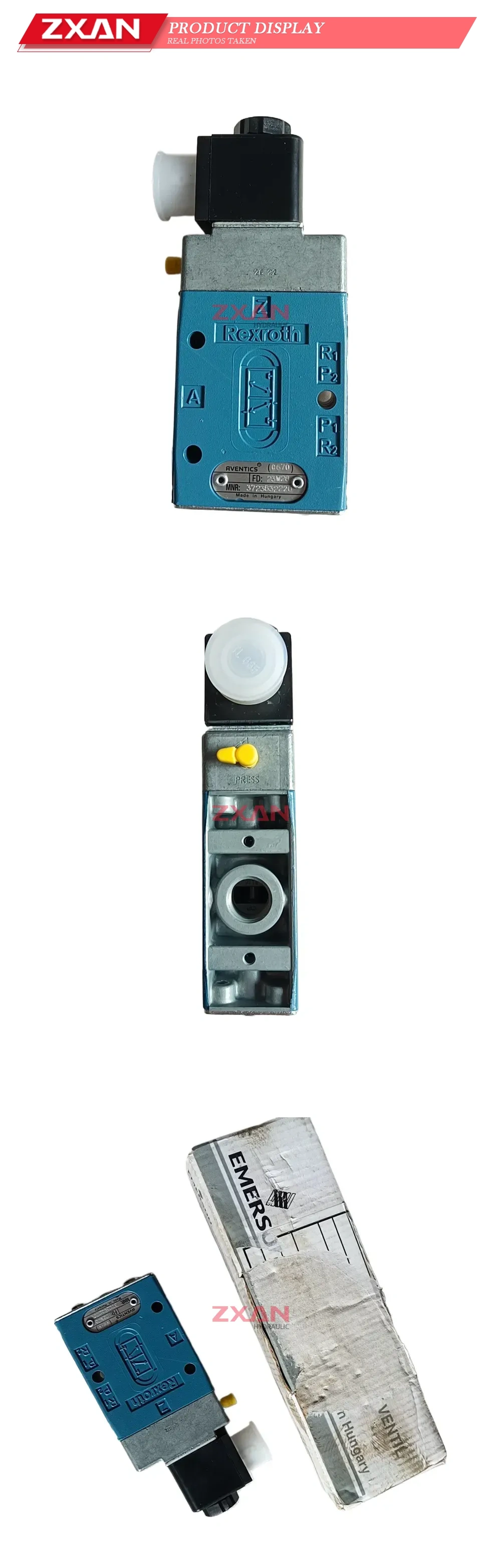Rexroth / Aventics 3723532220 Pneumatic Solenoid Valve Description
