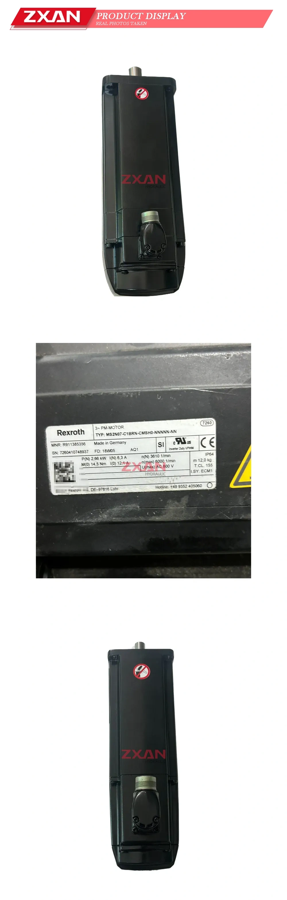 Rexroth MS2N07-C1BRN-CMSH0-NNNNN-NN 3~ PM-MOTOR (Permanent Magnet Motor) Description
