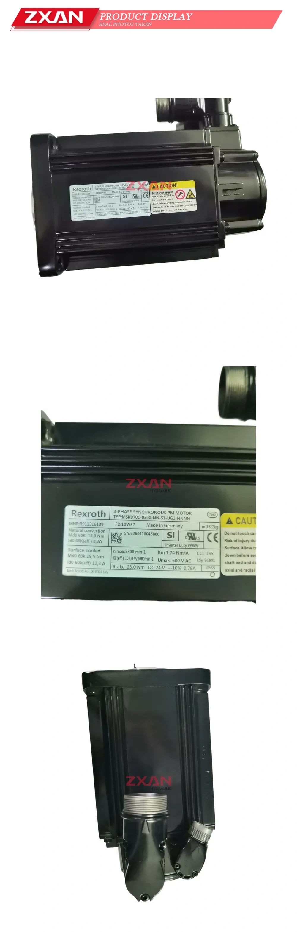 Rexroth MSK070C-0300-NN-S1-UG1-NNNN 3-Phase Synchronous PM Motor Description