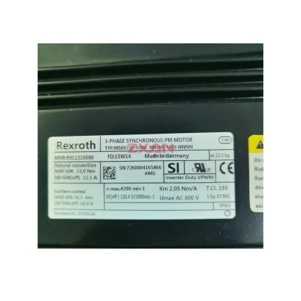 Rexroth MSK071E-0300-NN-M1-UG0-NNNN 3-Phase Synchronous PM Motor