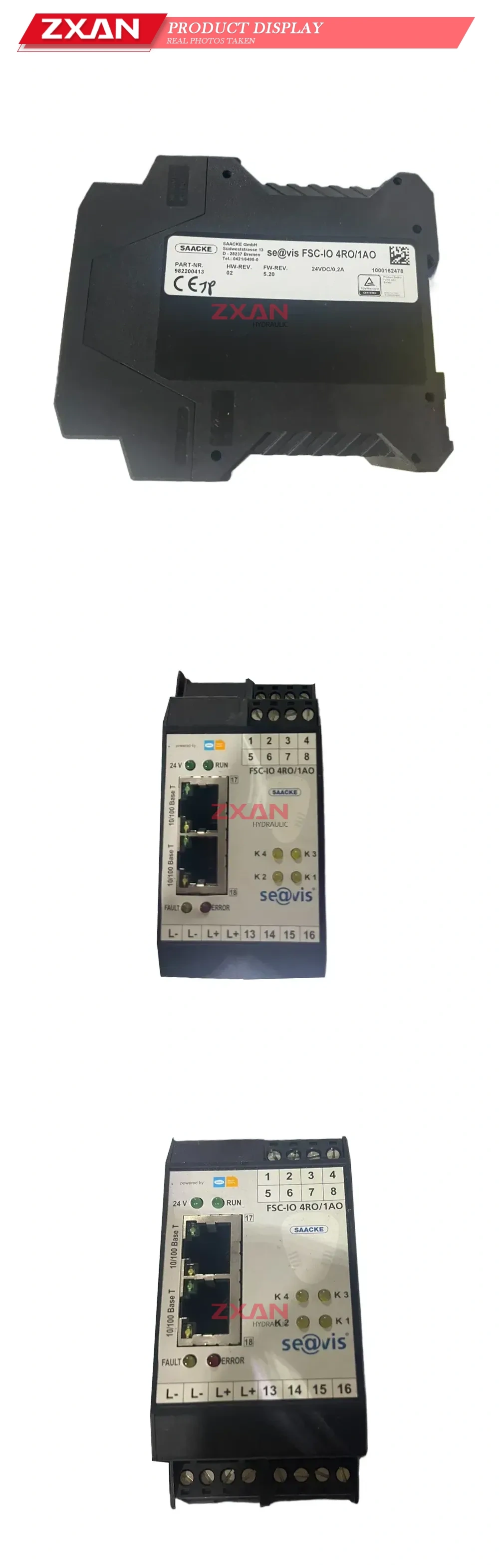 SAACKE FSC-IO 4RO/1AO Industrial I/O Module Description