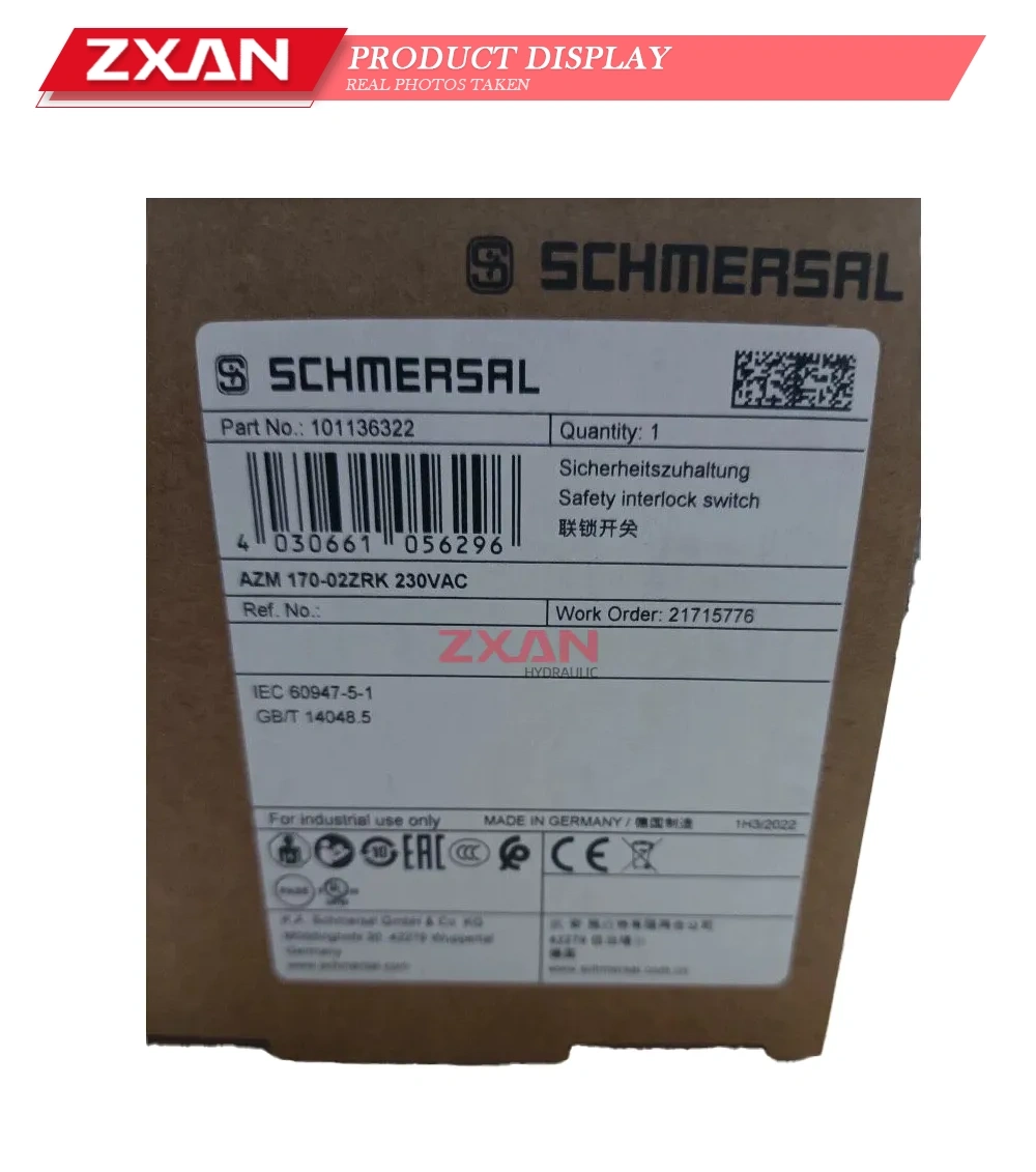 SCHMERSAL AZM 170-02ZRK 230VAC Safety interlock switch Description