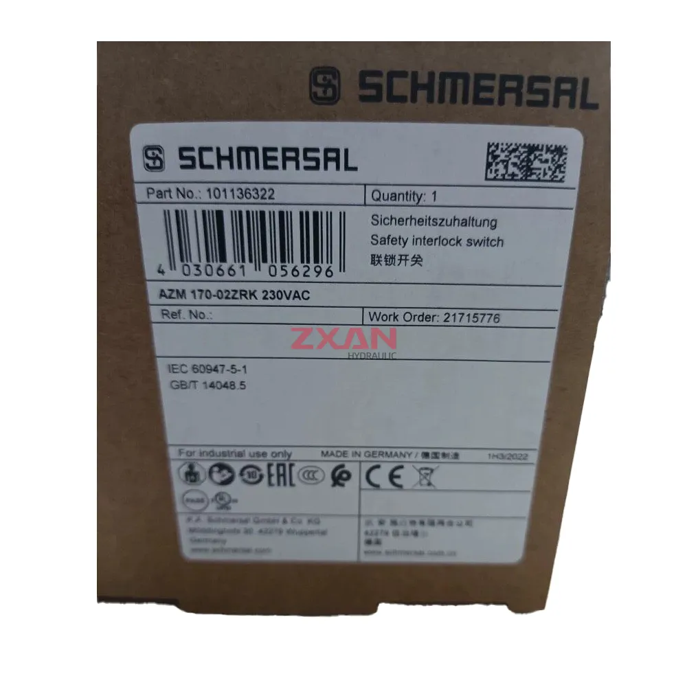 SCHMERSAL AZM 170-02ZRK 230VAC Safety interlock switch-img1 SCHMERSAL AZM 170-02ZRK 230VAC Safety interlock switch