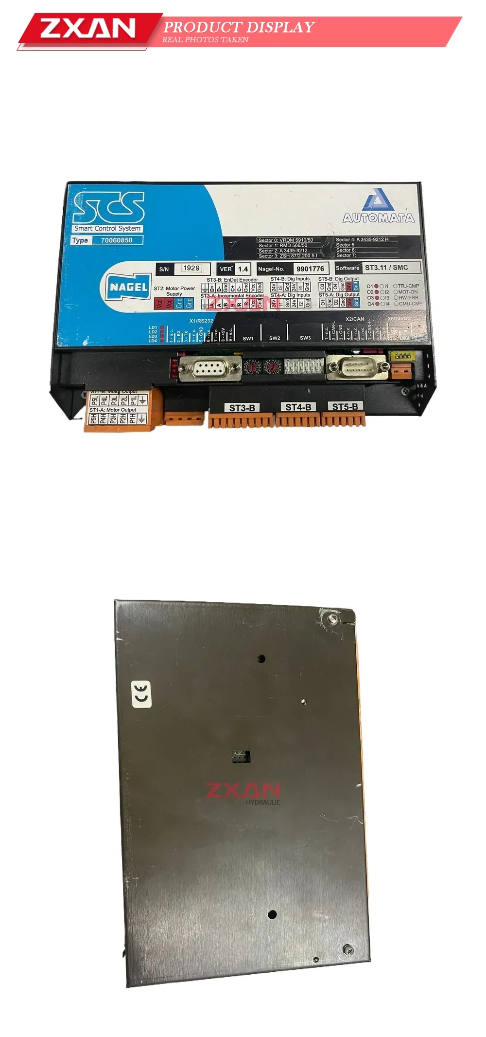 SCS / Nagel 70060850 Industrial Control Module / Servo Controller Description
