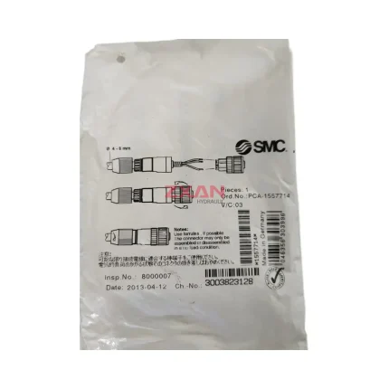 SMC PCA-1557714 / PCA-1557701 Solenoid Valve Electrical Connector