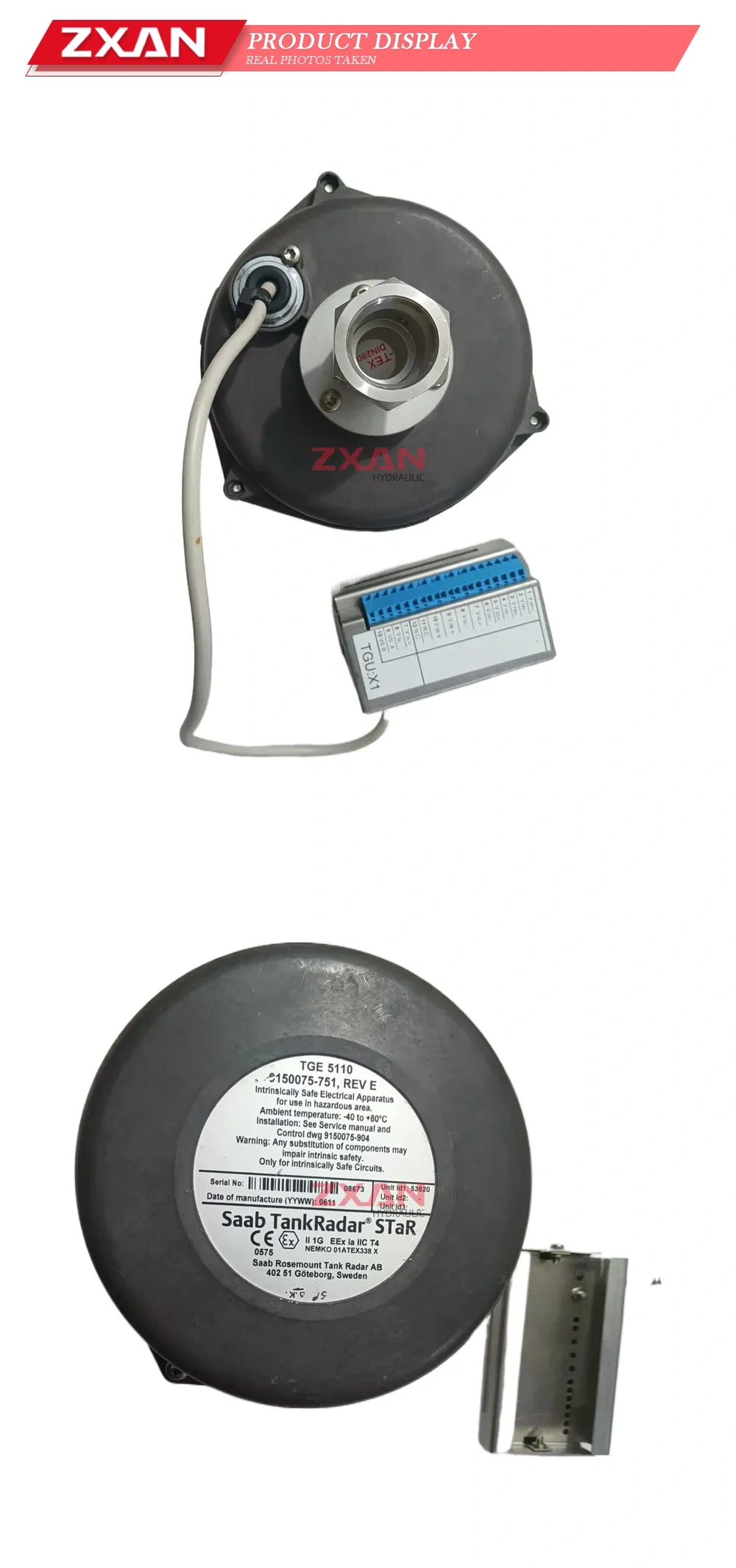 Saab TGE 5110 Tank Radar Level Gauge Description