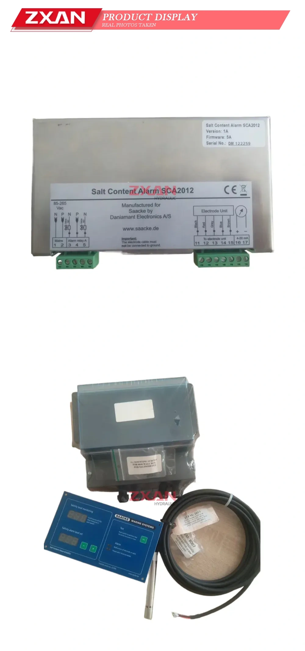 Saacke SCA2012 Salt Content Alarm Description