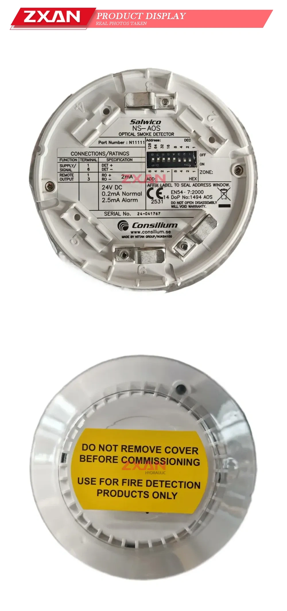 Salwico NS-AOS Optical Smoke Detector Description