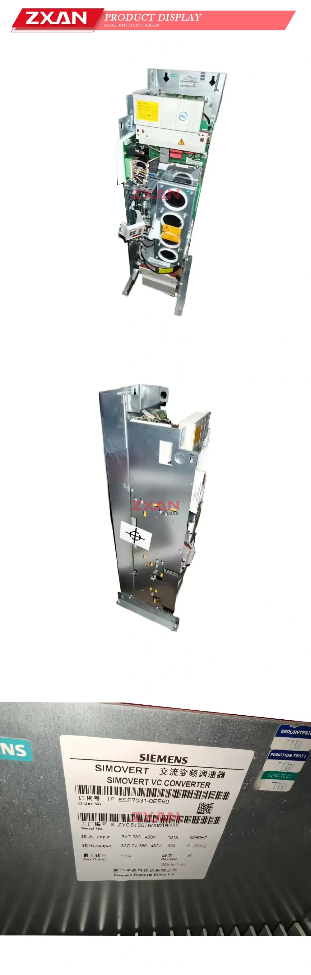Siemens 6SE7031-0EE60 SIMOVERT VC Converter Description