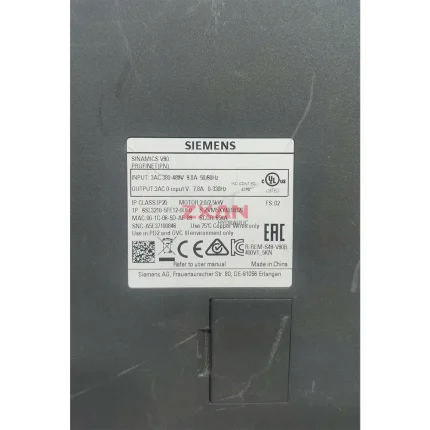 Siemens 6SL3210-5FE12-0UF0 Servo Drive