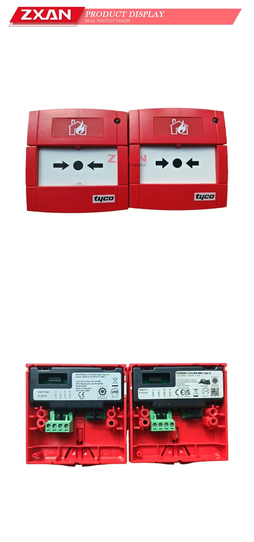 Tyco MCP820M (514.800.609) Manual Call Point Description