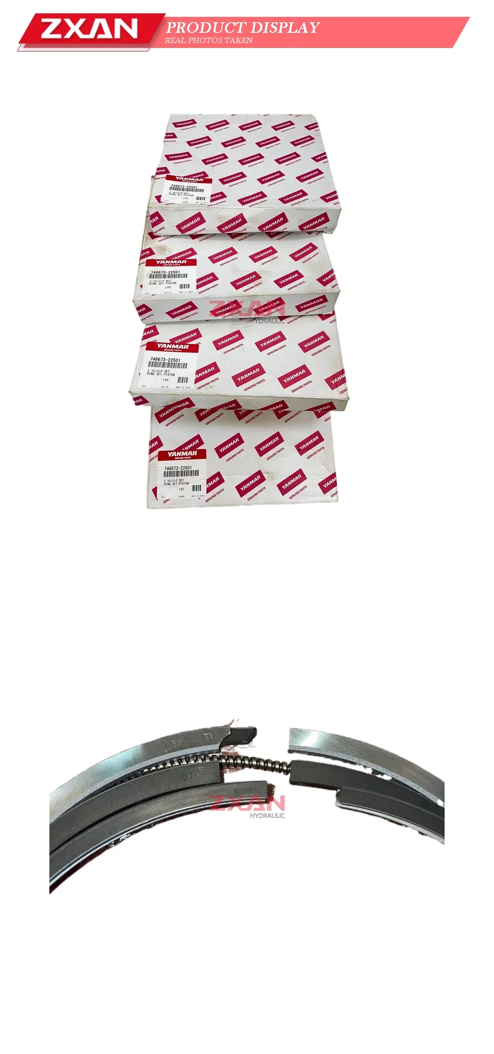 Yanmar 746673-22501 Piston Ring Set Description