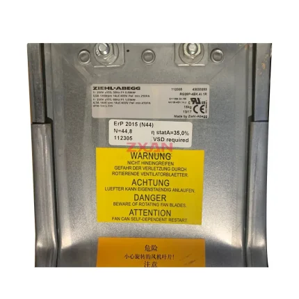 Ziehl-Abegg RG28P-4EK.4I.1R Centrifugal Fan Motor