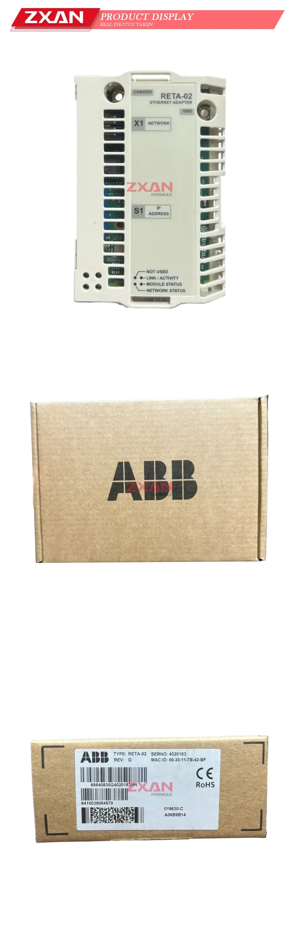 ABB RETA-02 Ethernet Adapter Description
