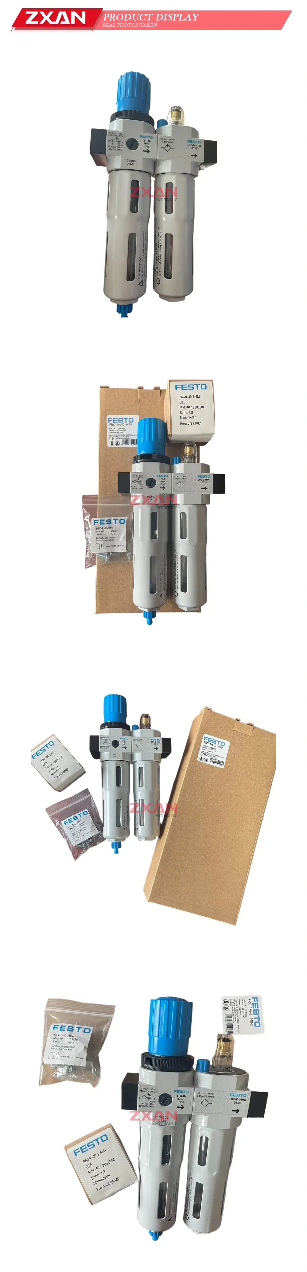 FESTO FRC-1/4-D-MINI Pneumatic Service Unit (Filter Regulator Lubricator) Description