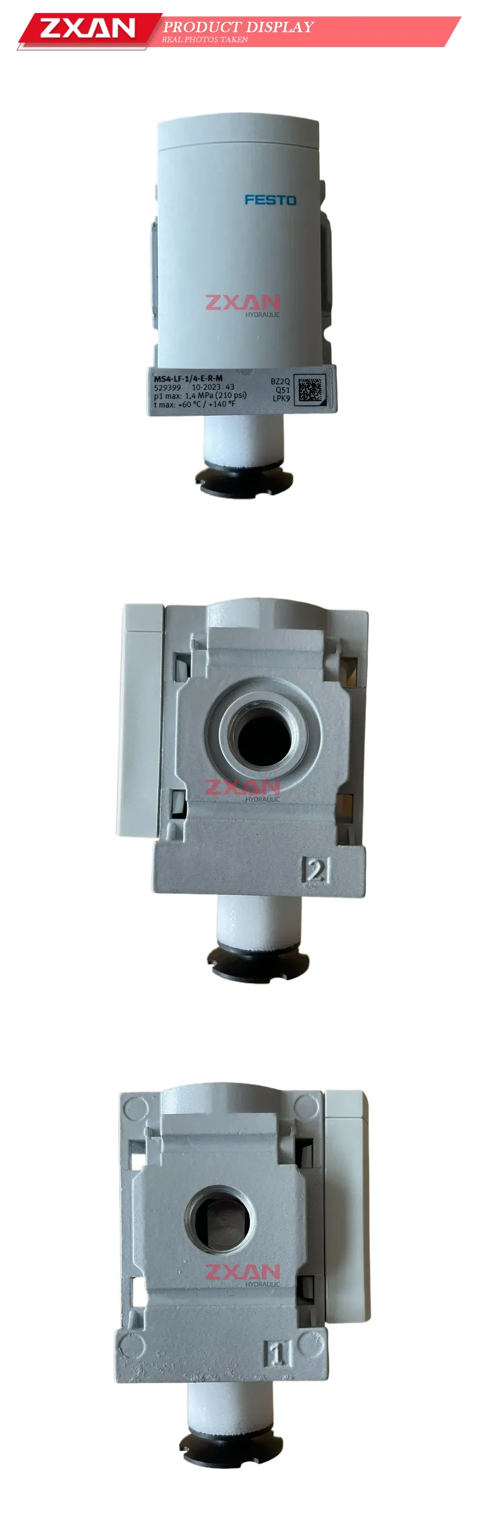FESTO MS4-LF-1/4-E-R-M Pneumatic Fine Filter Description