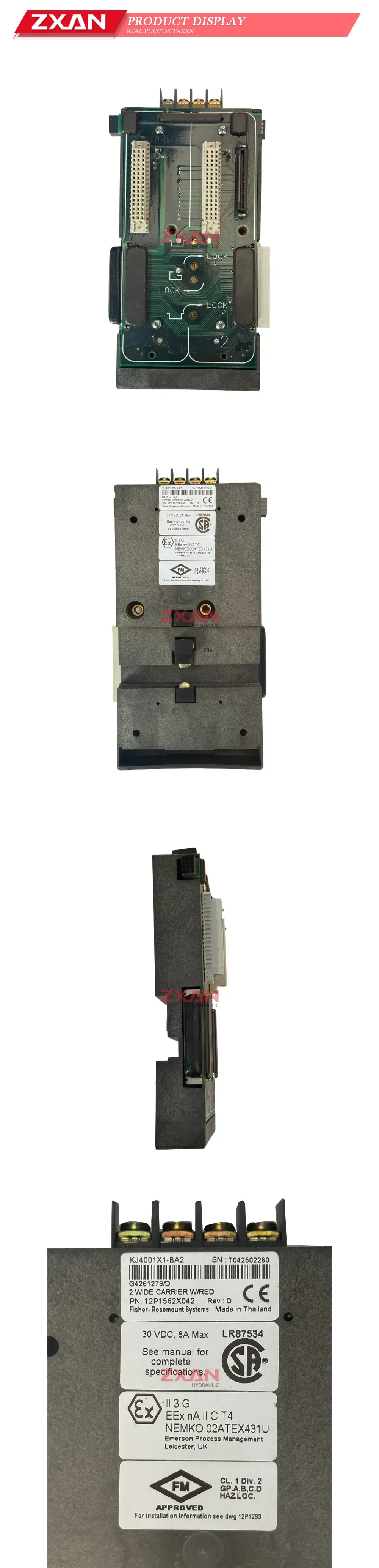 Fisher-Rosemount KJ4001X1-BA2 2 Wide Carrier Module Description