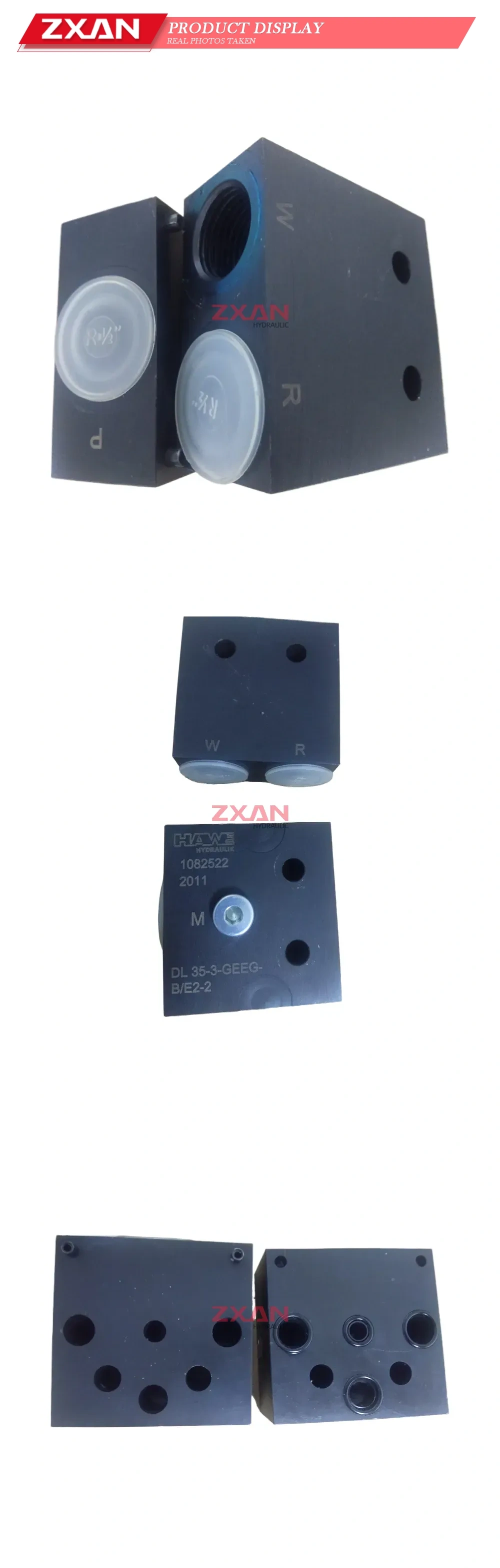 HAWE DL 35-3-GEEG-B/E2-2 Hydraulic Pressure Relief Valve Block Description
