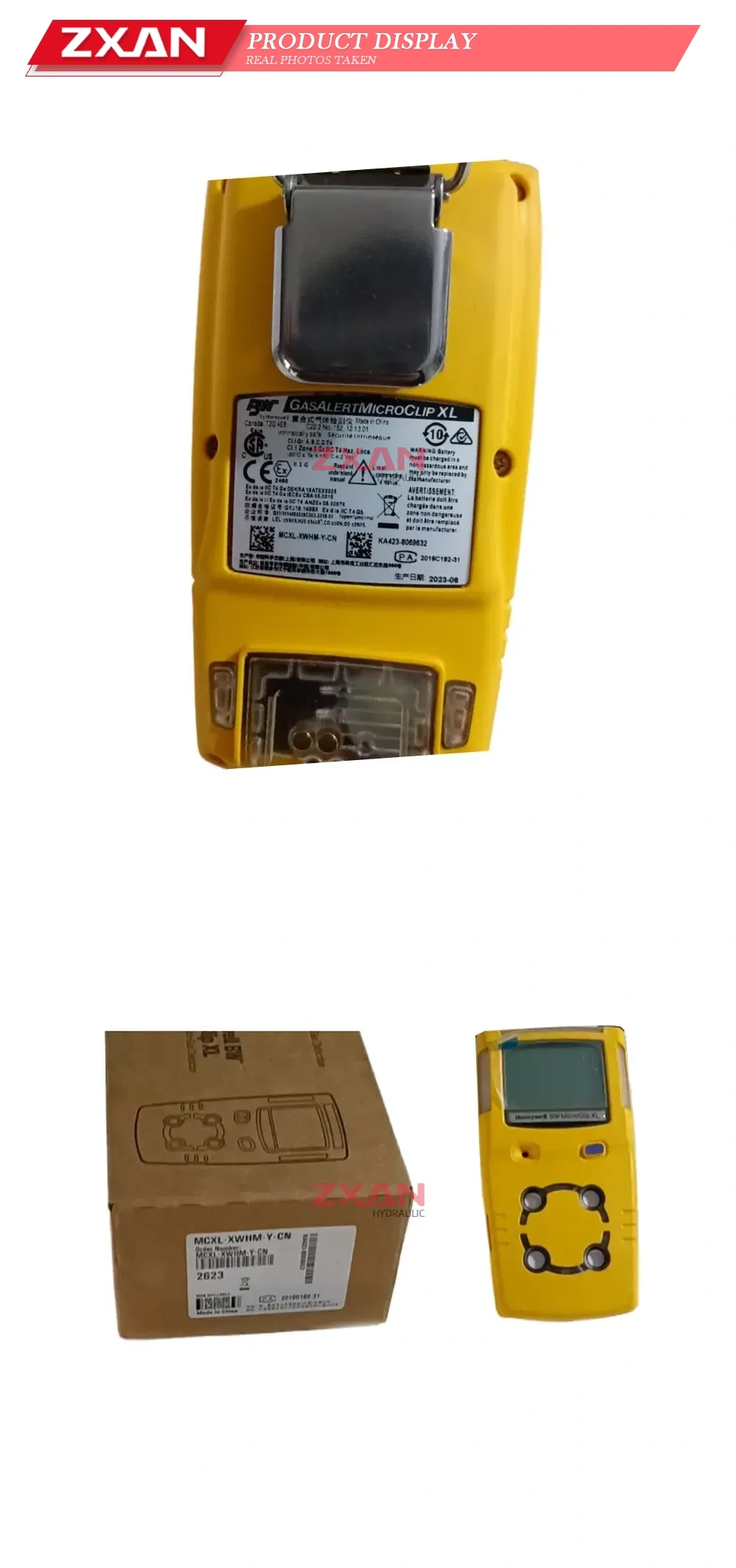 Honeywell MCXL-XWHM-Y-CN GasAlertMicroClip XL Multi-Gas Detector Description