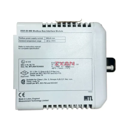 MTL 8505-BI-MB Modbus Bus Interface Module