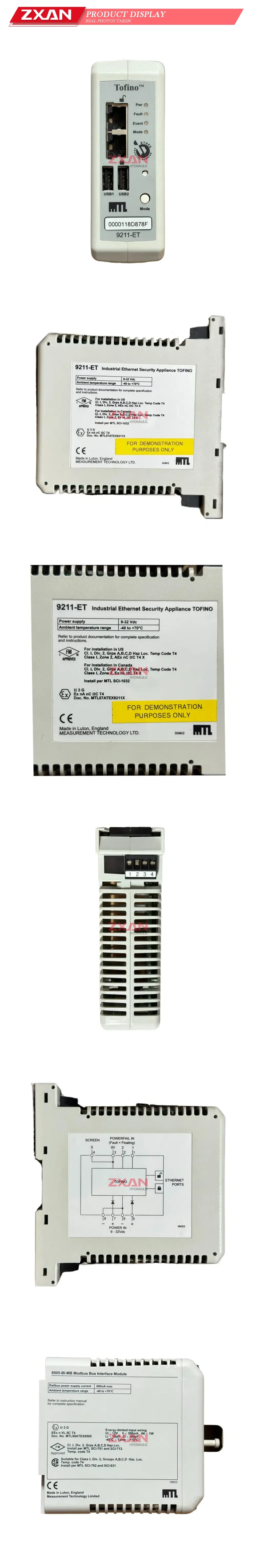 MTL 9211-ET Industrial Ethernet Security Appliance Description