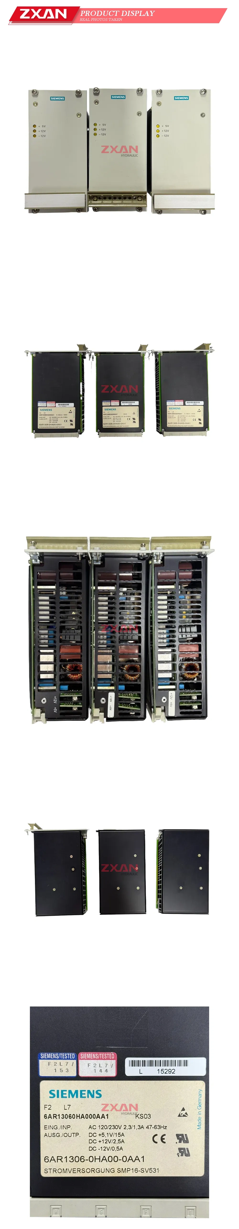 Siemens 6AR1306-0HA00-0AA1 Power Supply Module Description