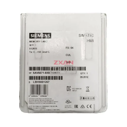 Siemens 6AV6671-8XB0-0AX1 SIMATIC HMI Memory Card