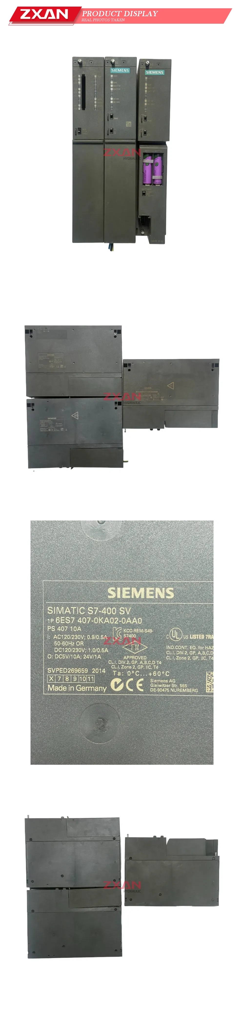 Siemens 6ES7 407-0KA02-0AA0 SIMATIC S7-400 Power Supply Module Description