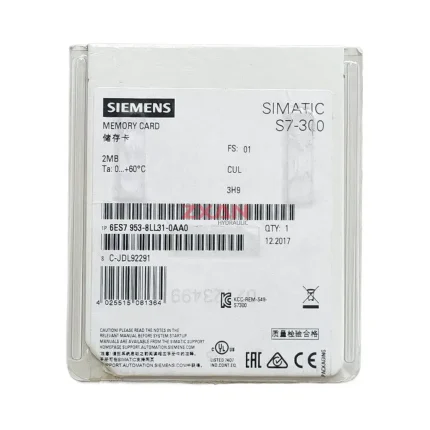 Siemens 6ES7 953-8LL31-0AA0 SIMATIC S7-300 Micro Memory Card