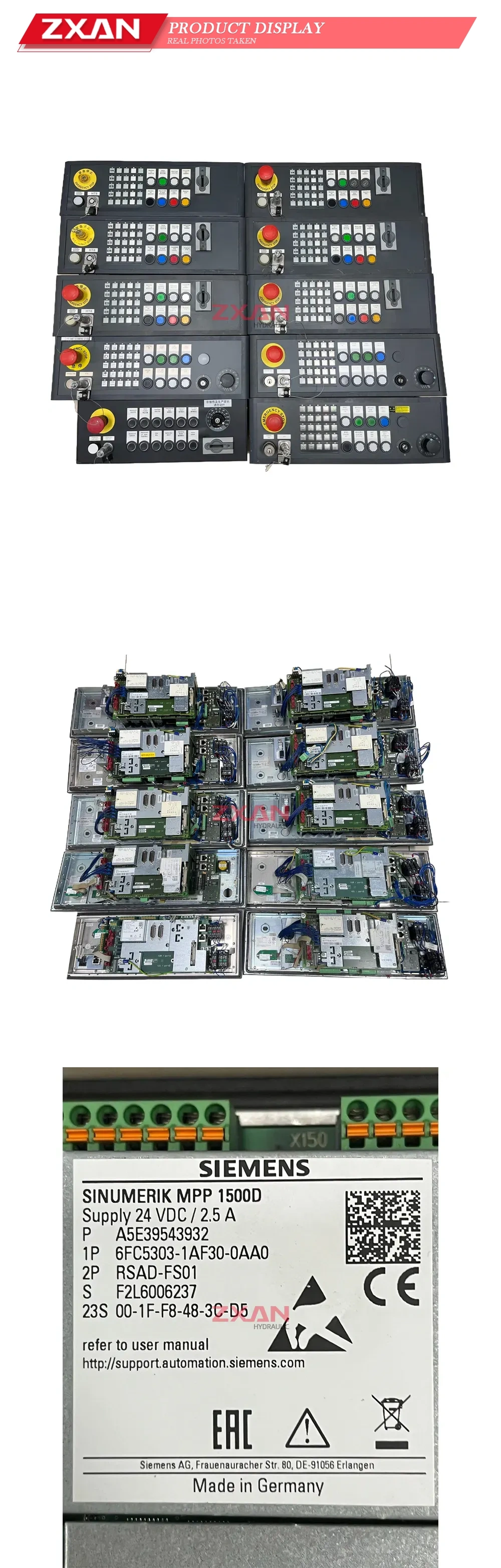 Siemens 6FC5303-1AF30-0AA0 SINUMERIK MPP 1500D Machine Control Panel Description
