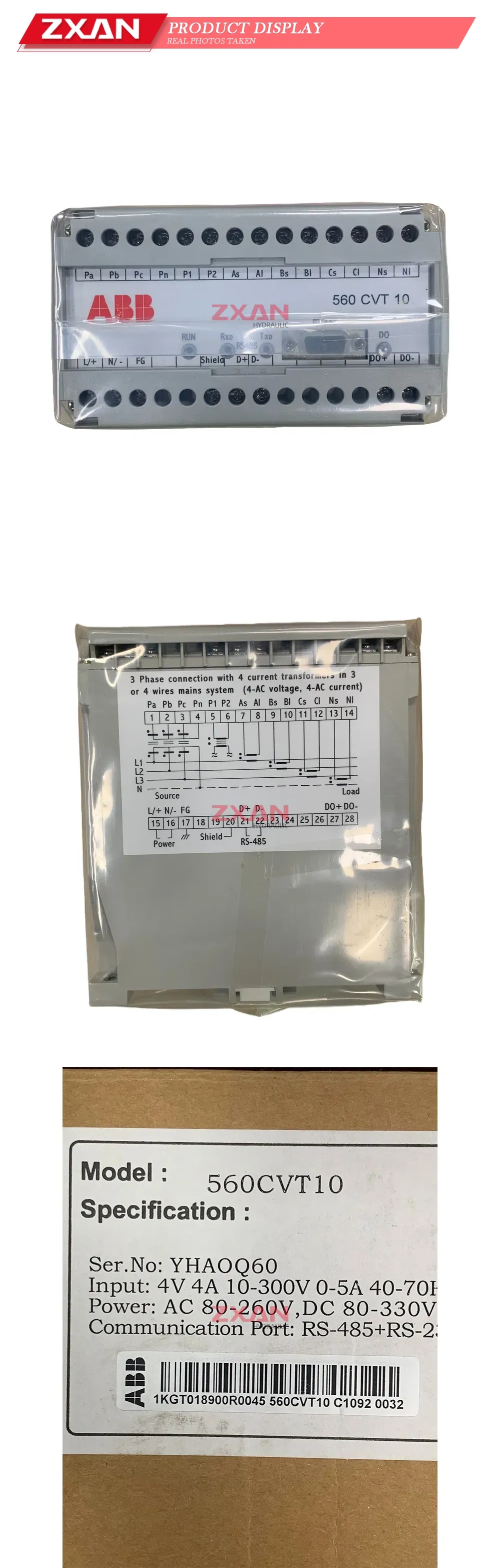 ABB 560CVT10 Power Quality Analyzer Description