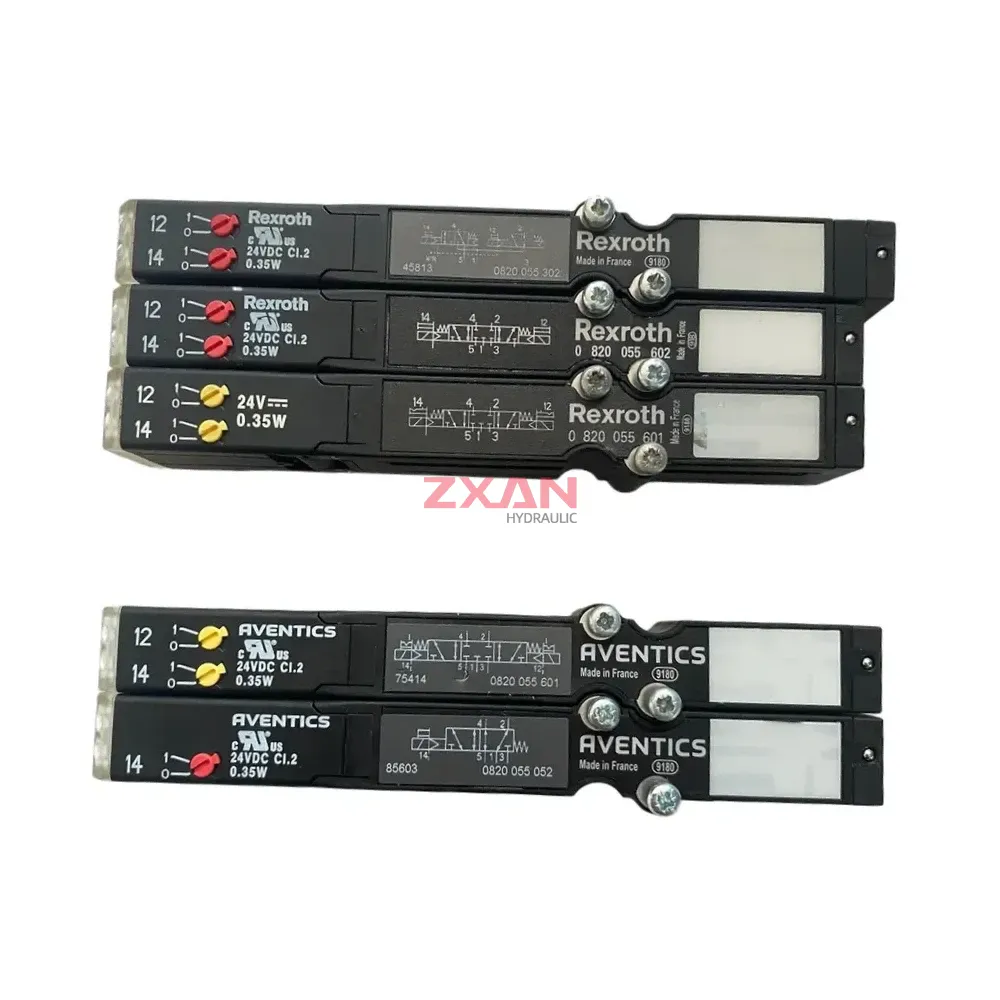 Aventics - Rexroth 0820 055 Series (Variants include 0820 055 001, 0820 055 101, 0820 055 601, 0820 055 602, 0820 055 052, 0820 055 302) Pneumatic Solenoid Valve-img1 Aventics / Rexroth 0820 055 Series (Variants include 0820 055 001, 0820 055 101, 0820 055 601, 0820 055 602, 0820 055 052, 0820 055 302) Pneumatic Solenoid Valve