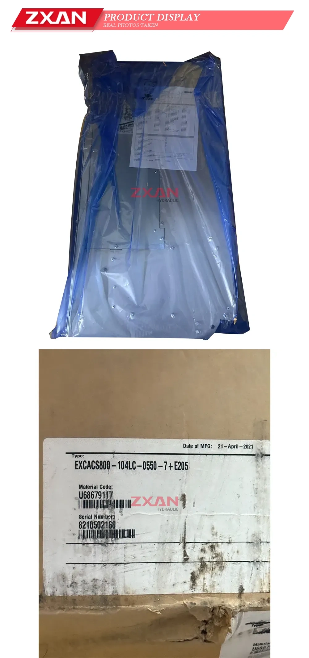EXCACS800-104LC-0550-7+E205 Excavator Air Conditioning System Assembly Description