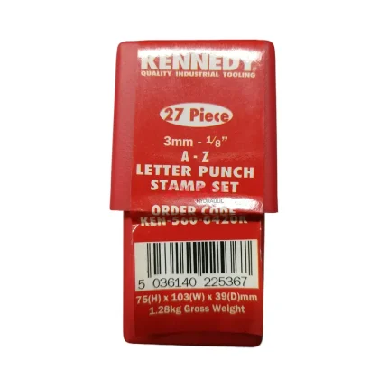 KENNEDY KEN-560-6420K Letter Punch Stamp Set