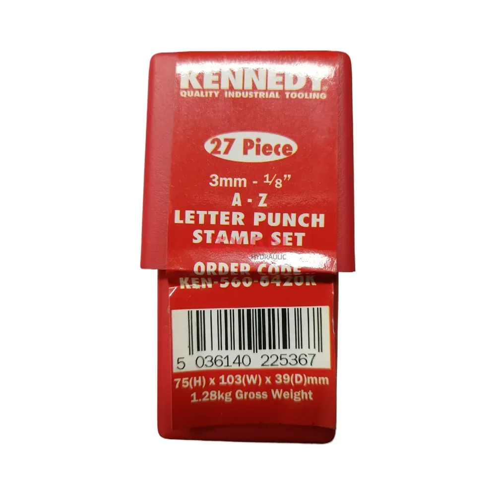KENNEDY KEN-560-6420K Letter Punch Stamp Set-img1 KENNEDY KEN-560-6420K Letter Punch Stamp Set