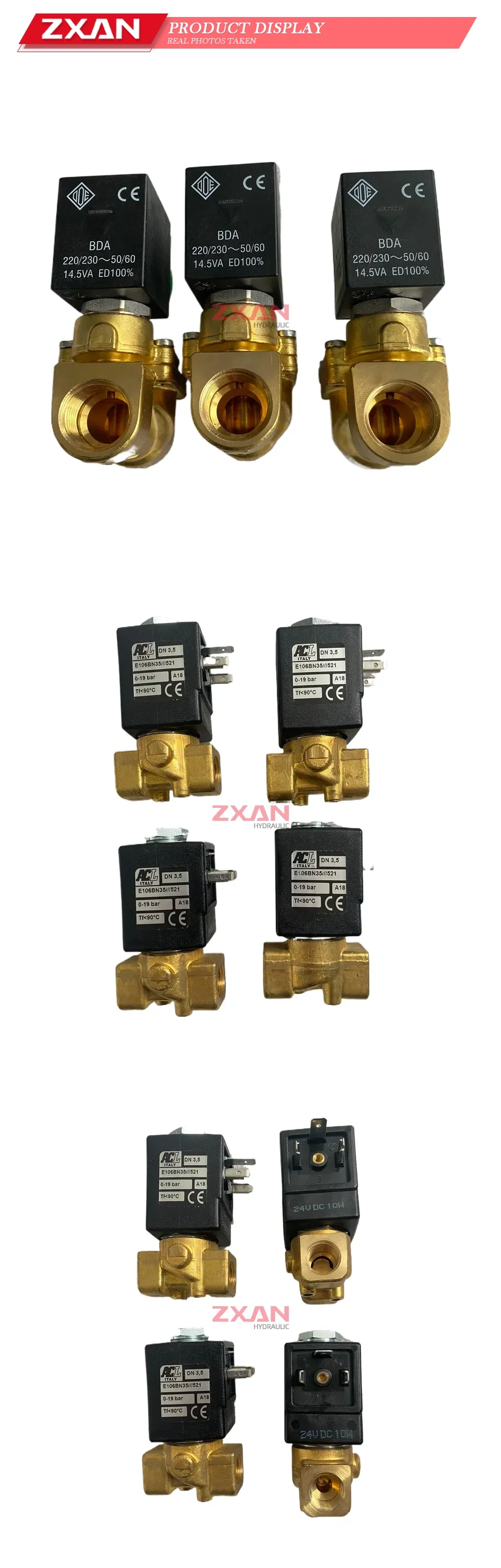 ODE; ACL 21WA4K0V130; E106BN35///521; L182B01-ZB10A Solenoid Valve Description