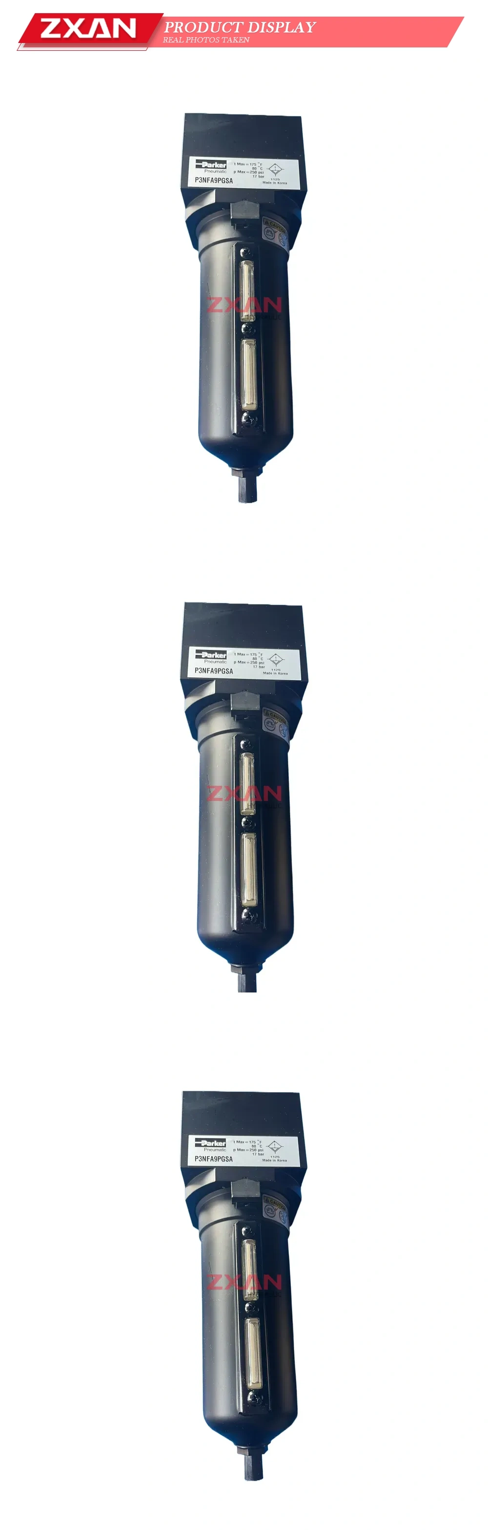 Parker P3NFA9PGSA Pneumatic Filter Description