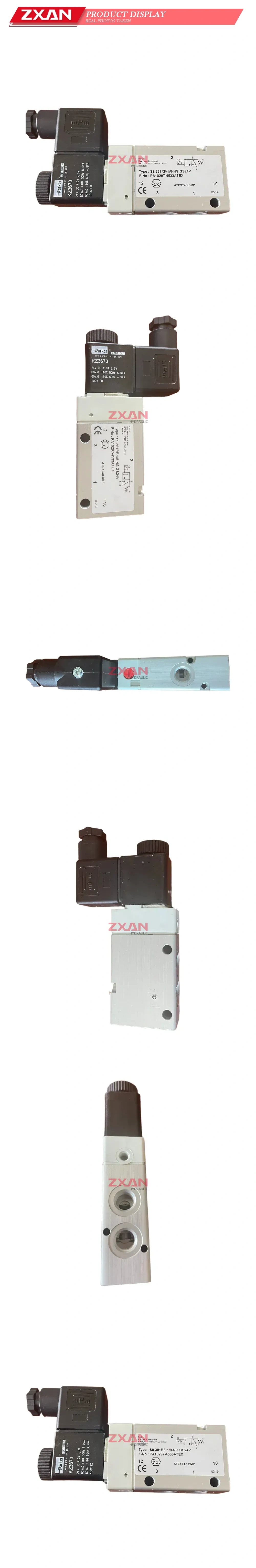 Parker S9 381RF-1/8-NG GS24V Pneumatic Solenoid Valve Description