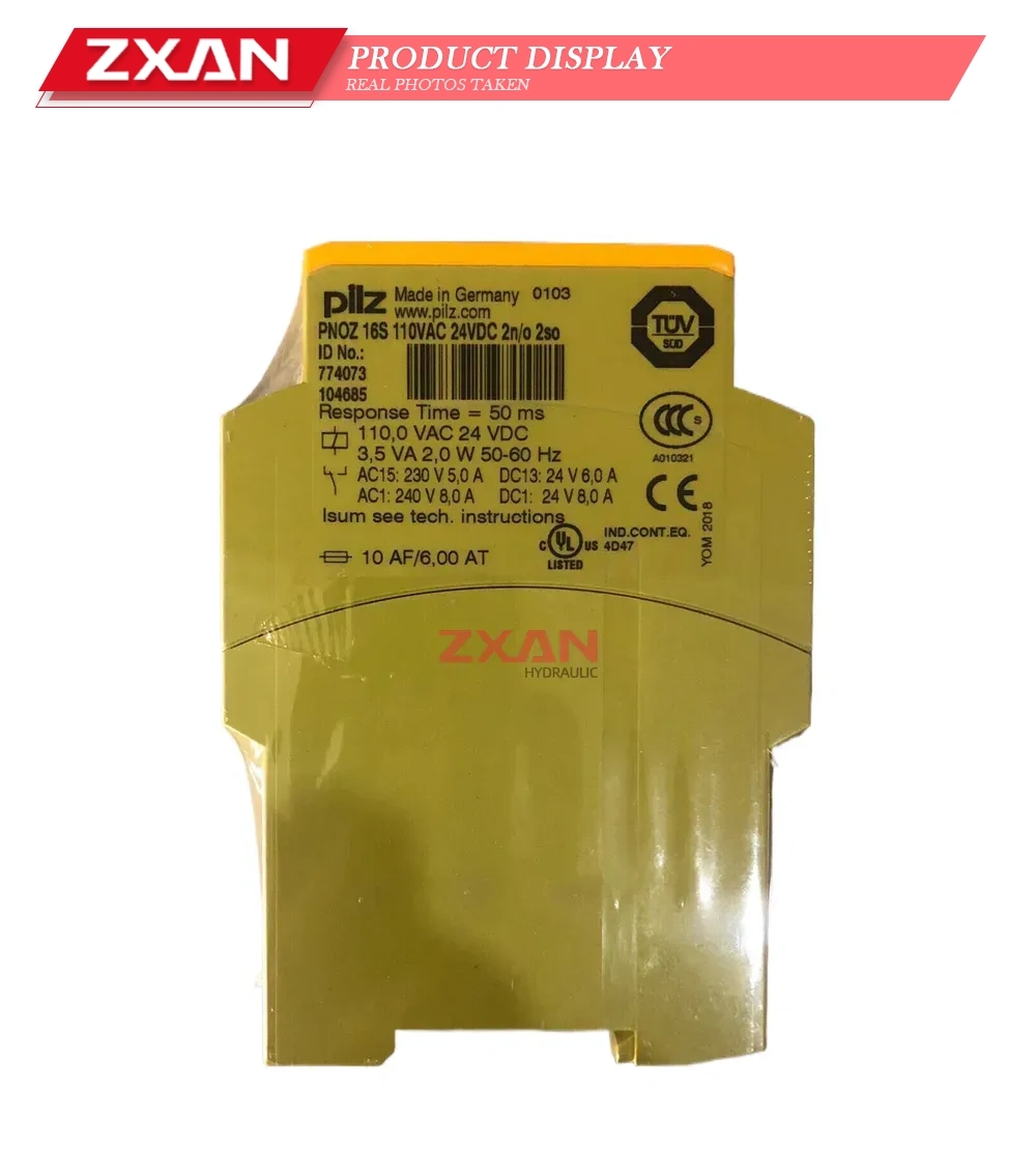 Pilz PNOZ 16S 110VAC 24VDC 2n/o 2so Safety Relay Description
