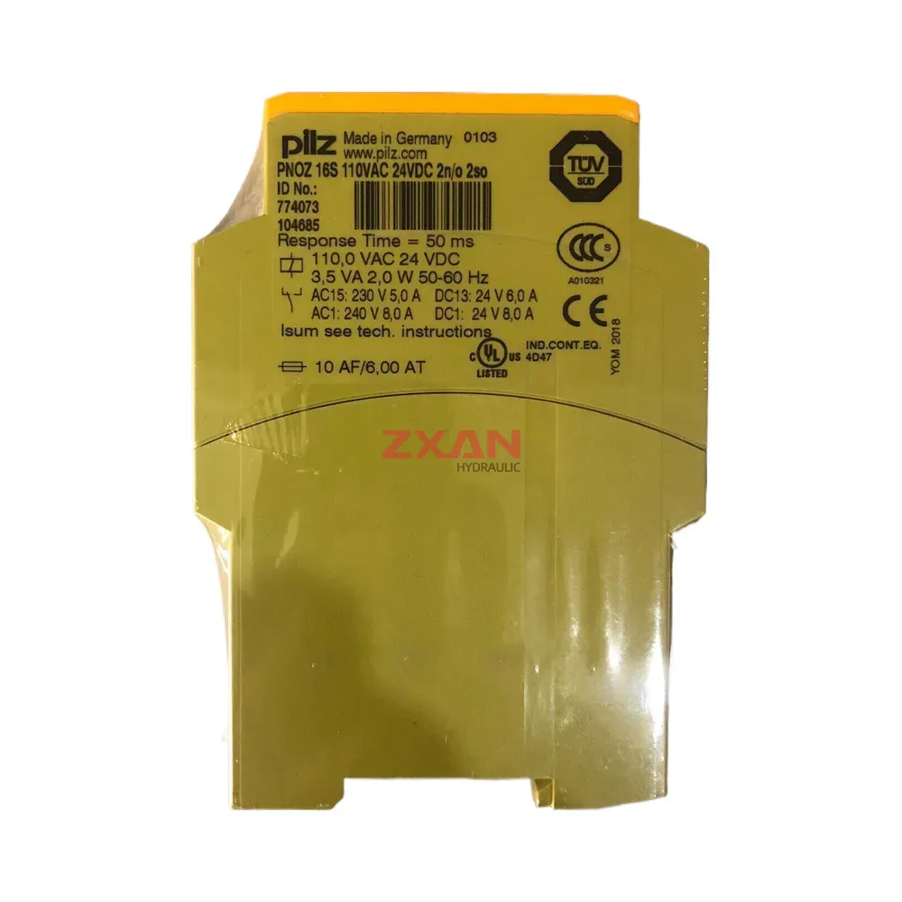 Pilz PNOZ 16S 110VAC 24VDC 2n-o 2so Safety Relay-img1 Pilz PNOZ 16S 110VAC 24VDC 2n/o 2so Safety Relay