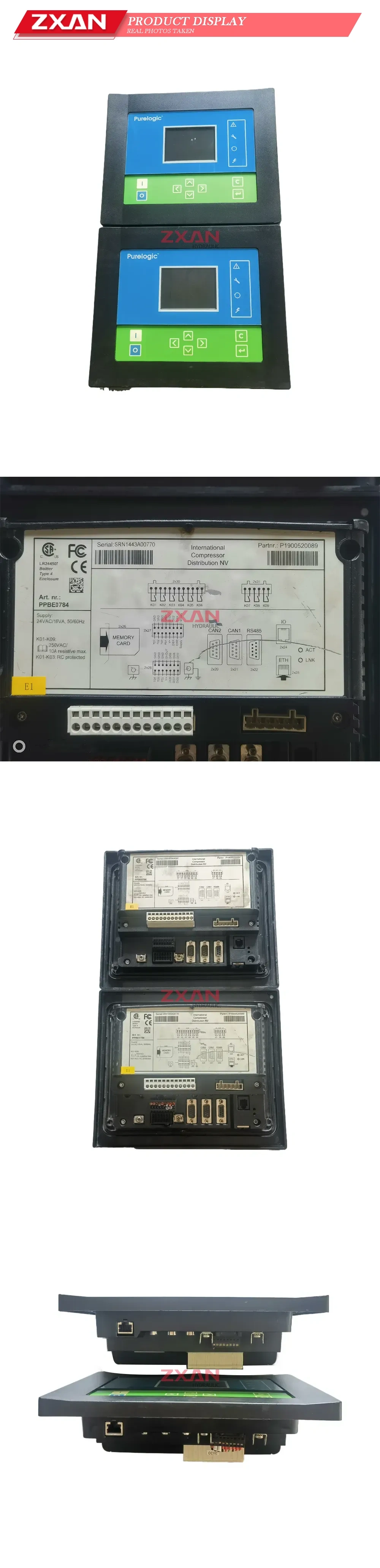 Purelogic PPBE0784 Compressor Controller Panel Description
