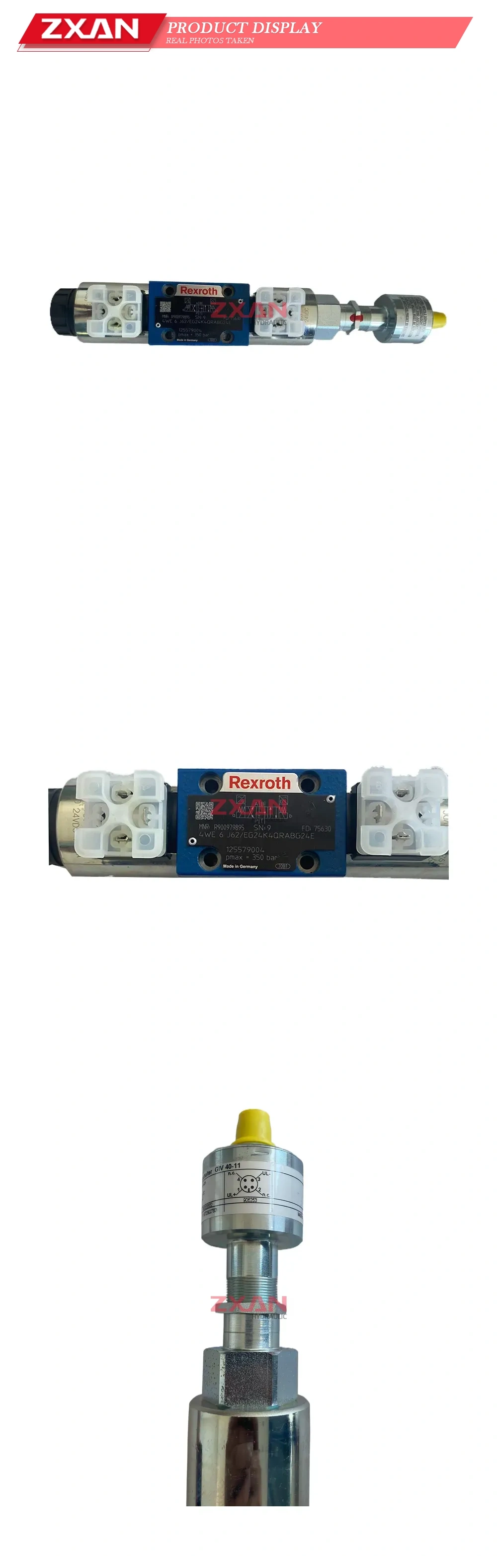 Rexroth 4WE 6 J62/EG24K4QRABG24E Hydraulic Directional Control Valve with Position Transducer Description